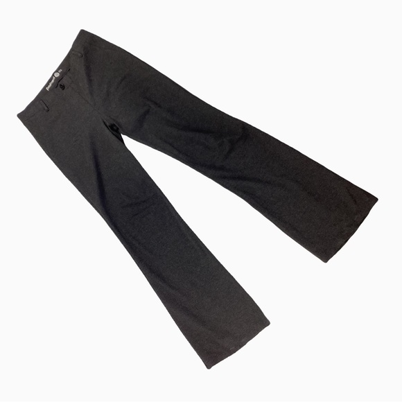 Betabrand Classic Bootcut Dress Pant in Charcoal Grey. Large - Picture 3 of 8